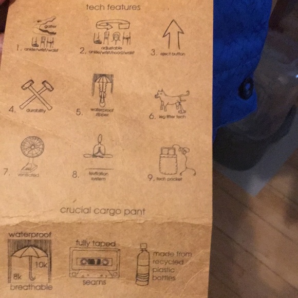 INI Cooperative Snowboard Ski Cargo Pants NWT - Picture 16 of 16